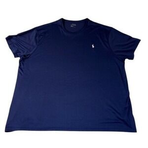 Polo Ralph Lauren Mens Navy Blue Performance Short Sleeve T-Shirt Size XXL 1018